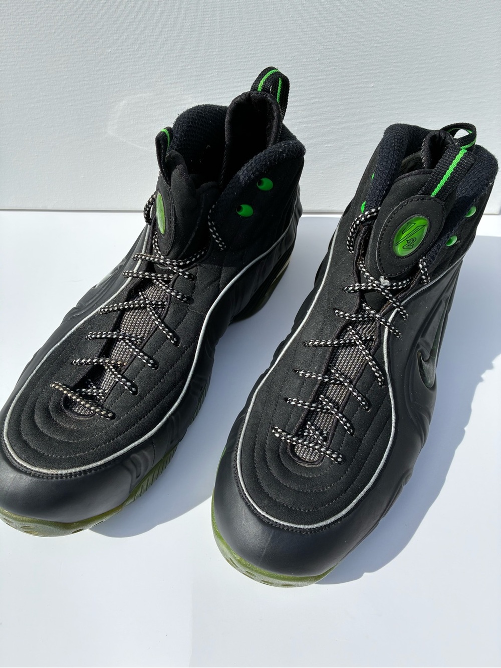 Nike Air 1/2 Cent "Green Spark" Black/Metallic Silver (344646-002)